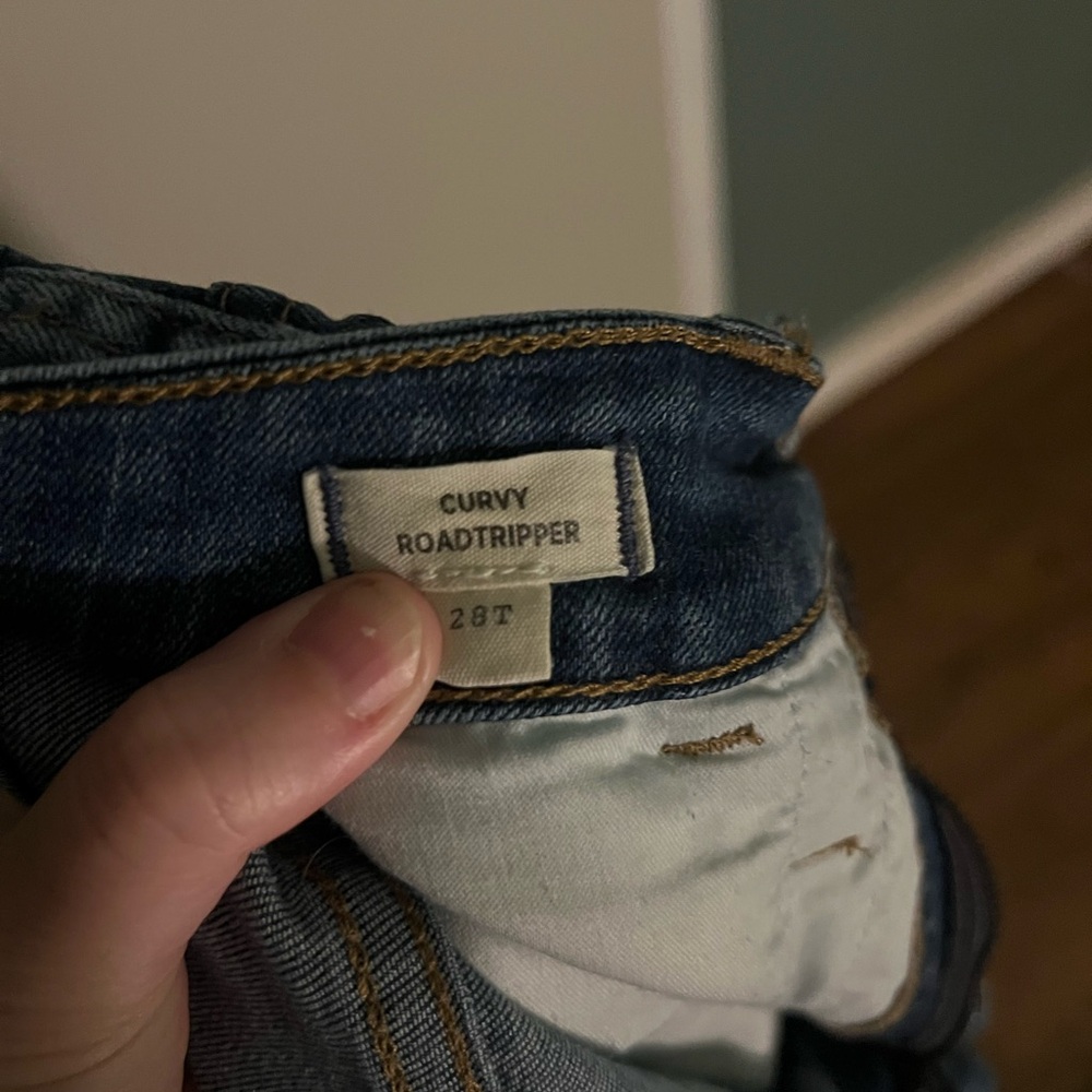 Madewell 28 tall curvy roadtripper jeans